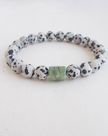 Jaspis i zielony kianit Bransoletka, galeria nuit