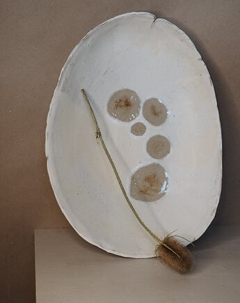 Duża patera muszla, drobne sztuki