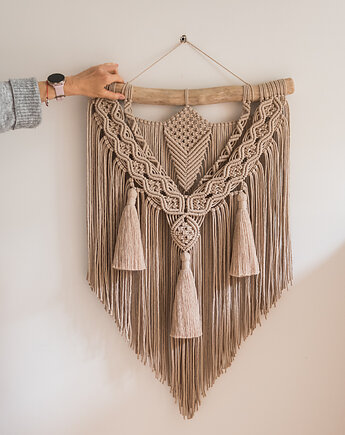 Makrama Inana piaskowa, Poplecione Makramy