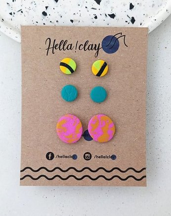 Minikolczyki 3pack, Hellaclay