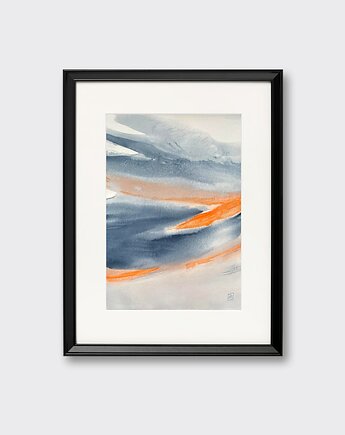 Akwarela  ''WODA 2''- ręcznie malowana, auraHome