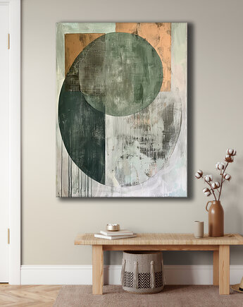 Geometria natury - Obraz na płótnie - Druk Blejtrama, Minimalizm, Loft #140, Black Sapphire Art