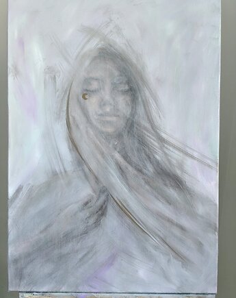 Obraz Twoje światło , olej, akryl na płótnie, Find Yourself Art