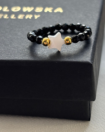 Pierścionek elastyczny gwiazdka, Chmolowska Jewellery