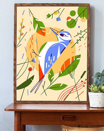Plakat Woodpecker, Magdalena Kozlicka