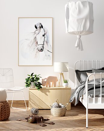 Plakat z koniem, pokój nastolatki, OSOBY - Prezent dla dziecka