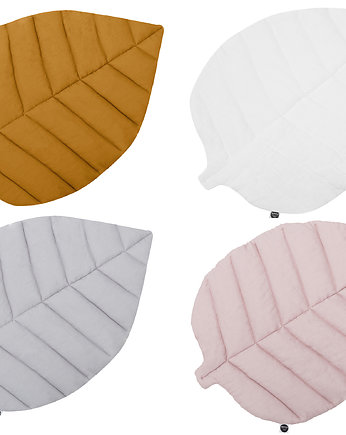 Lniana mata do zabawy liść, mata dla dzieci, Nukko Design