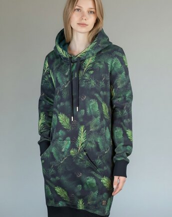 Dresowa sukienka z kapturem / długa bluza Ahankara Rozmiar M, Auri Lili