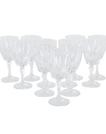 Komplet kieliszków kryształowych, duński design, lata 70, produkcja: Dania, Przetwory design