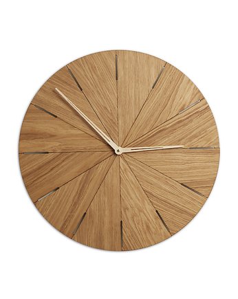 Duży zegar ścienny z drewna  średnica 40-50 cm, Woolights