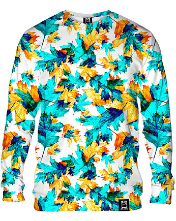 Bluza Bez Kaptura Męska DR.CROW Cyan Leaves, DrCrow