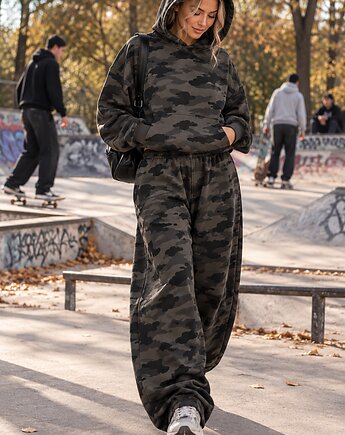 Dres Como Hoodie + Baggy 2W1 -Moro, SOREXWEAR