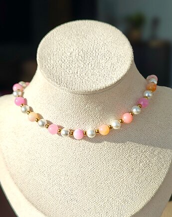 Regulowany perły i agat, NESSING handmade