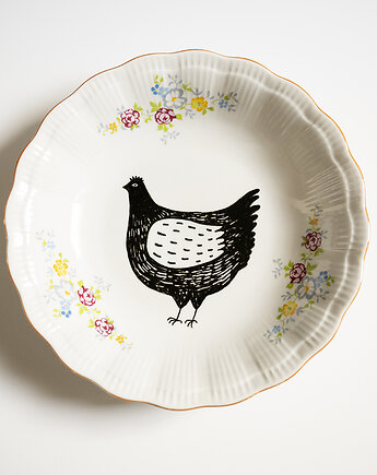 Talerz na ścianę - kokoszka, EMPE artstudio