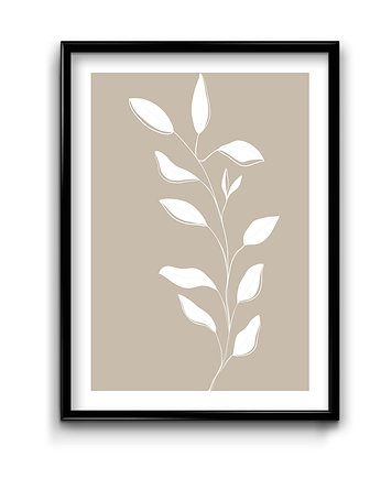 Plakat Biała Gałązka No.1, Bury Lis