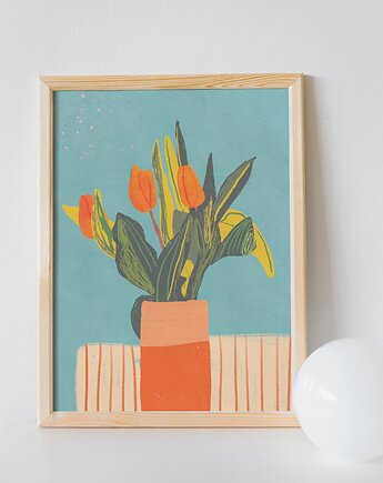 Plakat "Tulipany" A4, Gigi Rosado
