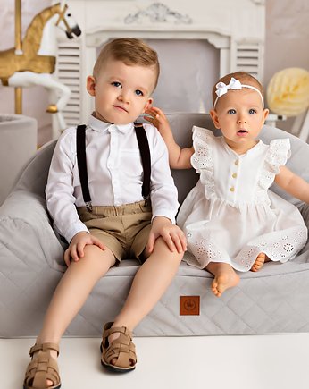 Sofa szara pikowany velvet, Royal Child