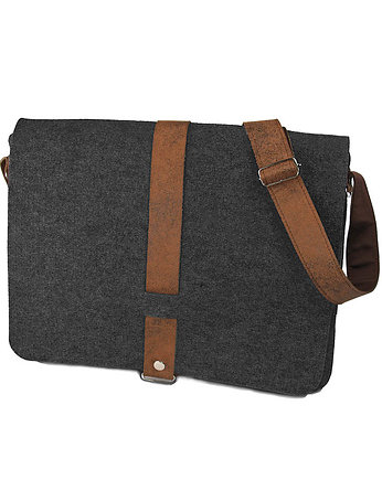 Designerska teczka z filcu Grafit Men Toffi, purol design