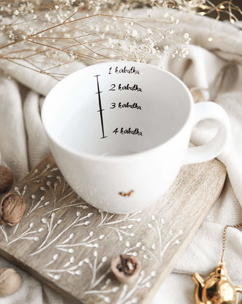 Kubek 1 litr - Miarka na herbatki Złote Serce, OSOBY - Prezent dla babci