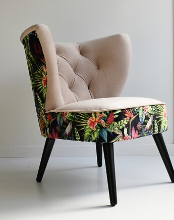 Fotel Retsy, klubowy, pikowany, GreyHorse design