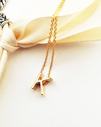 NASZYJNIK z literką,  initial NECKLACE, Anemon Atelier