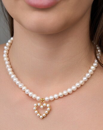 Choker naszyjnik perły naturalne- srebro 925, Coccola JEWELLERY