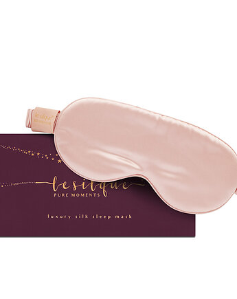 LE SILQUE Opaska na oczy z jedwabiu - ROSE GOLD, Le Silque