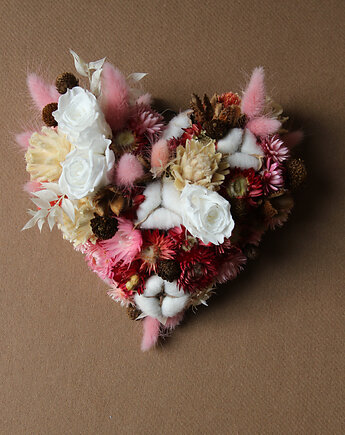 Kwiatowe serce, dekoracja na ścianę, Rondo Kwiatowe