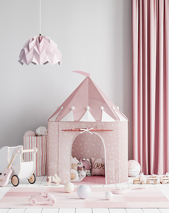 Lampa wisząca origami ICEBERG  M blady różowy, Ynska