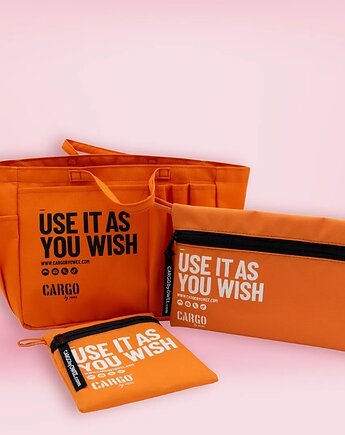 Zestaw PREZENTOWY - SERCE TORBY ORANGE + SASZETKI ORANGE