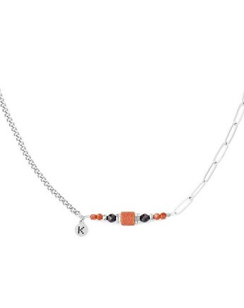 Bestseller! Naszyjnik Dubaj 2.0 Srebrna stal szlachetna, Kulka Bransoletki