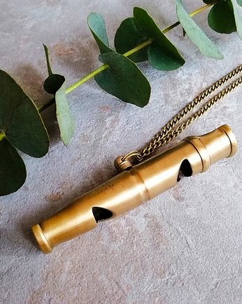 Gwizdek kapitański duży GOLD, DROBINY CZASU