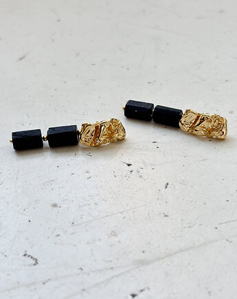 Kolczyki pozłacane z Turmalinem, Chmolowska Jewellery