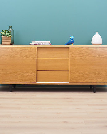 Sideboard jesionowy, duński design, lata 90, produkcja: Skovby, Przetwory design