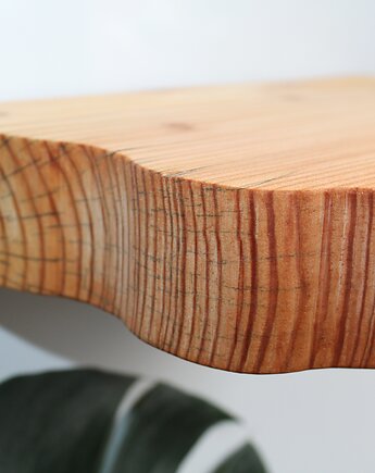 Półka ścienna z niewidocznym mocowaniem- / naturalny 35/14 cm, VANLORR