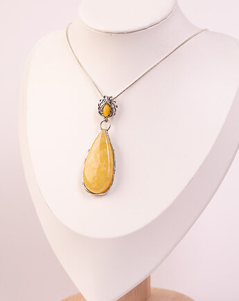 Wisiorek z bursztynami bałtyckimi, Amber by Baco