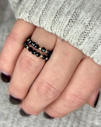 Pierścionek Moc czarnego turmalinu, Wisniewska jewellery