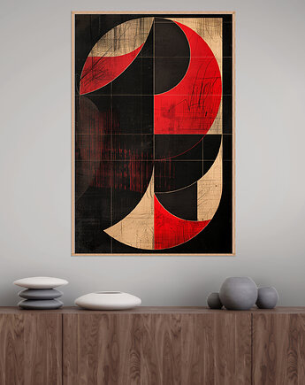 Geometria natury - Plakat, druk - Minimalizm, Boho, Loft #17, Black Sapphire Art