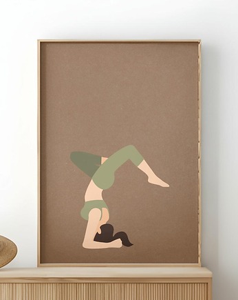 Plakat joga Asany Yoga A3 Medytacja Plakat z motywem jogi Plakat boho, Kalibri Arts