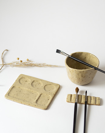 Zestaw ceramiczny do malowania z paletą 8, Gosia Sendlewska