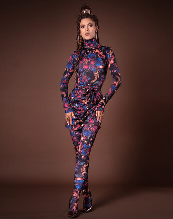 Spódniczka mini - Emily Midnight Flower, milita nikonorov