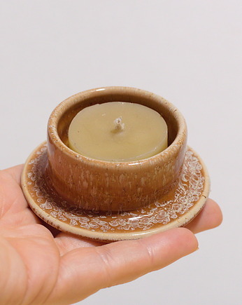 Kaganek na świeczkę lub jajko - solony karmel, Koło i Piec