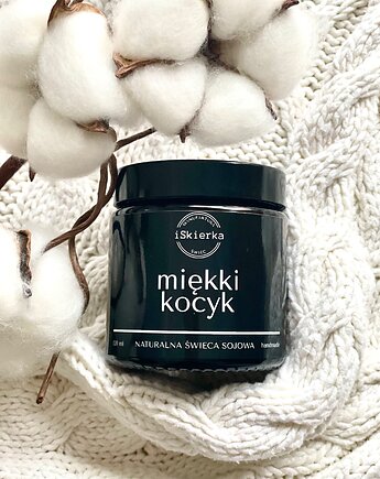 MIĘKKI KOCYK świeca sojowa 120 ml, iSkierka Manufaktura Świec