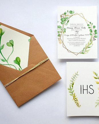 Zaproszenie na  Komunię  Świętą FD69, FarrowDesign