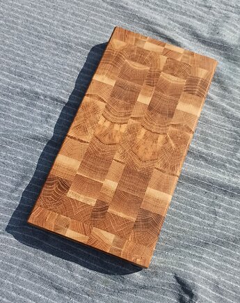 Deska do krojenia w stylu End Grain 38,5x19,5 cm. Deska do serwowania., pracownia ReThing