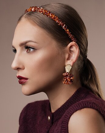 Kolczyki Amber Echo Seashell, Republika jewelry