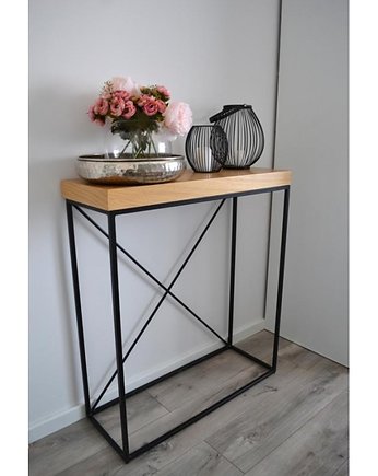 BLAIR - konsola z wysokim blatem na wysoki połys, Papierówka Simple form of furniture