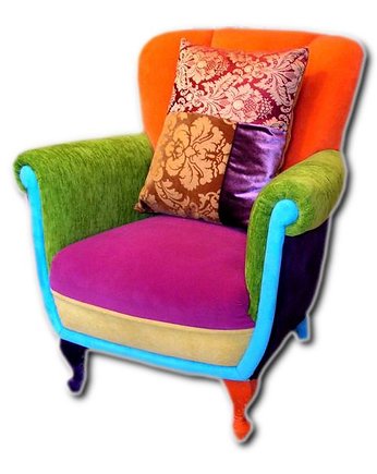 Fotel Multikolor Patchwork , Juicy Colors