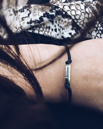 Eyes On Target - mini bullet bracelet (silver 2), Unikke Design