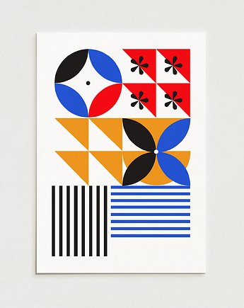 Bauhaus / Oryginalna grafika / poster print, Alina Rybacka